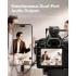 Hollyland Lark M2S Combo (Camera RX+USB-C RX+ Lightning Cable) Wireless Microphone for iPhone/Camera/Android/PC, Titanium Clip, Noise Cancelling, 30H Use, Vlog, Interview, Content Creation - Black